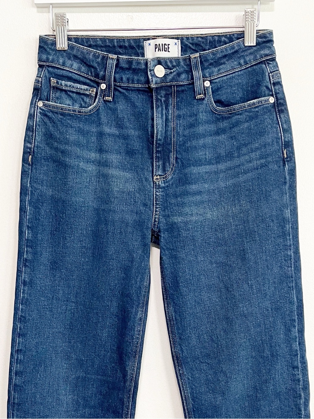 PAIGE Leenah Ankle Wide Leg Crop Jeans in Gracie Lou Wash Size 26 - Picture 6 of 11